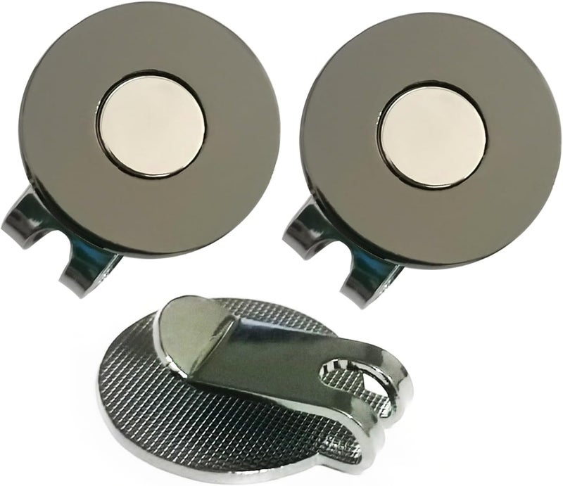 Adhere Golf Hat Clip Golf Ball Marker Holder Magnetic Golf Cap Clips Without Ball Marker - Image 1